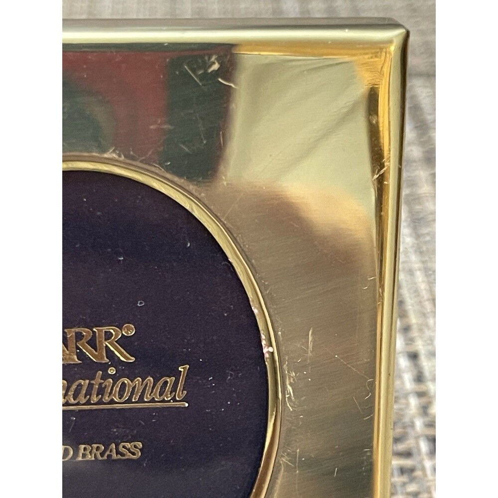 SOLD- CARR International Solid Brass Miniature Photo Frames Lot of Two Desktop - Picture 11 of 12